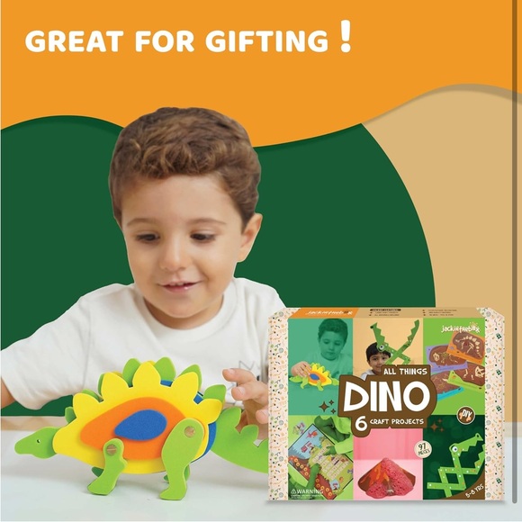jackinthebox Dinosaur Themed Craft Kit and Educational..6 in 1..(NWT) - Picture 6 of 8